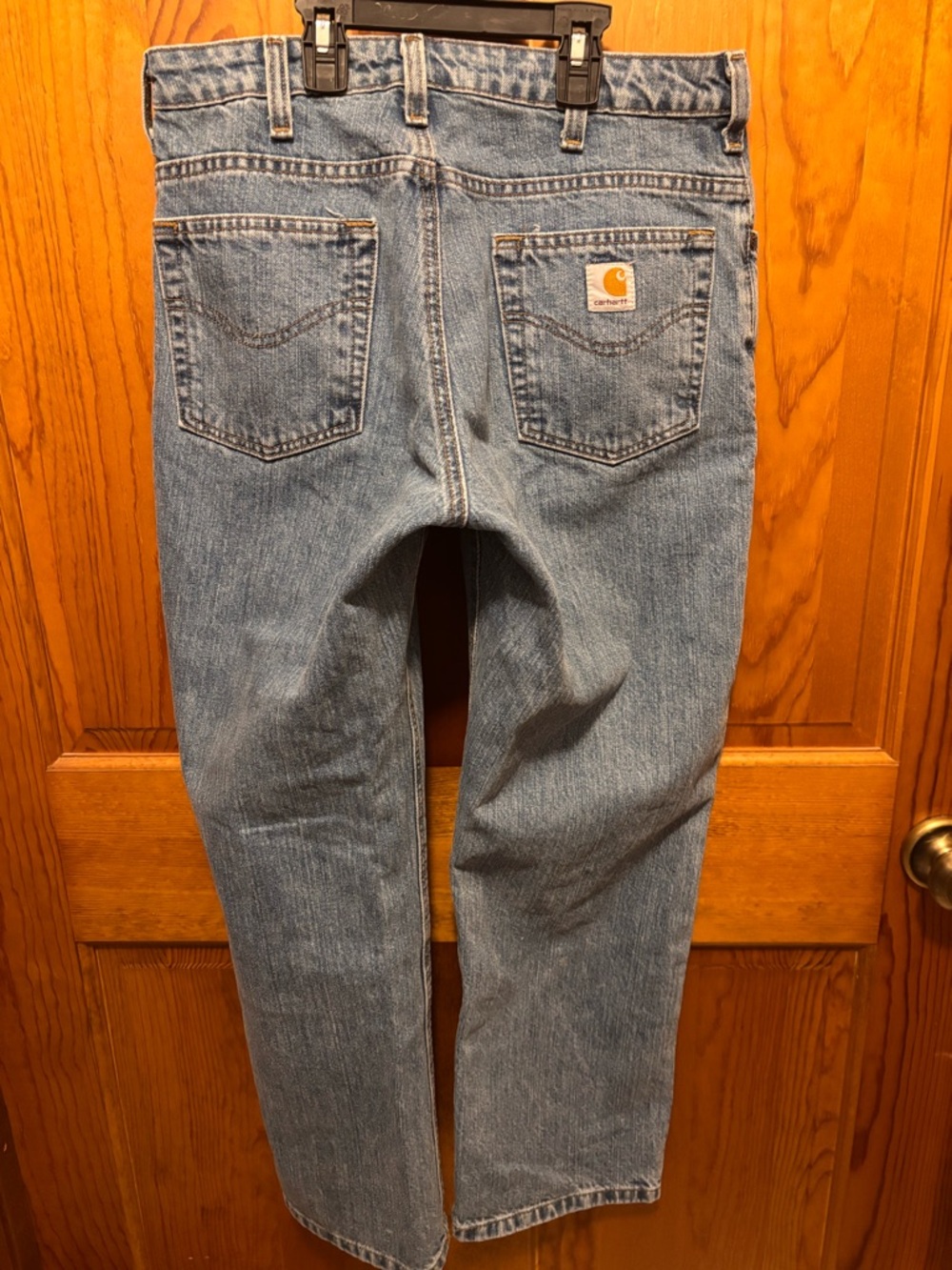 Carhartt Women’s Light Wash Straight Leg Jeans - Picture 2 of 4